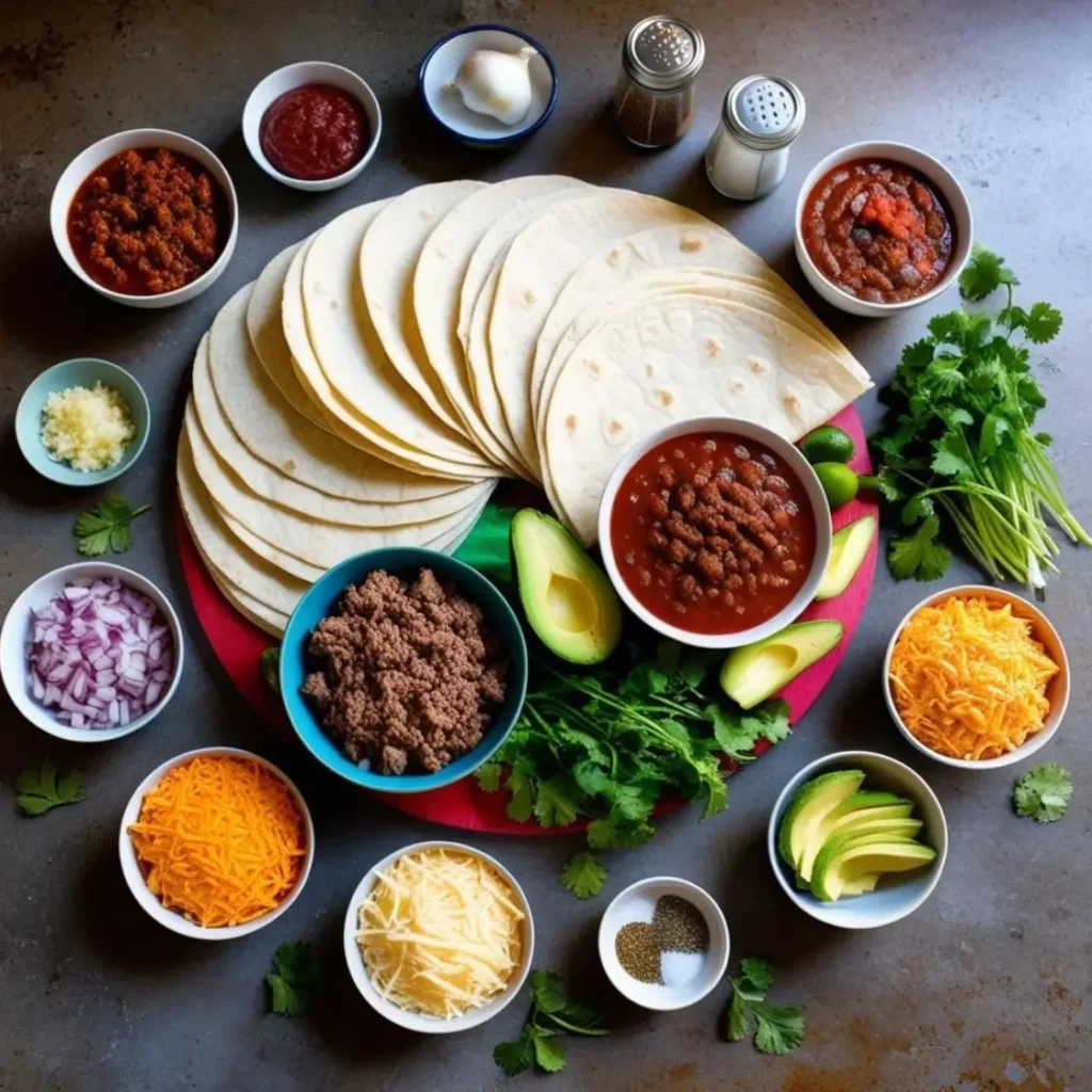 Taco Lasagna ingredients