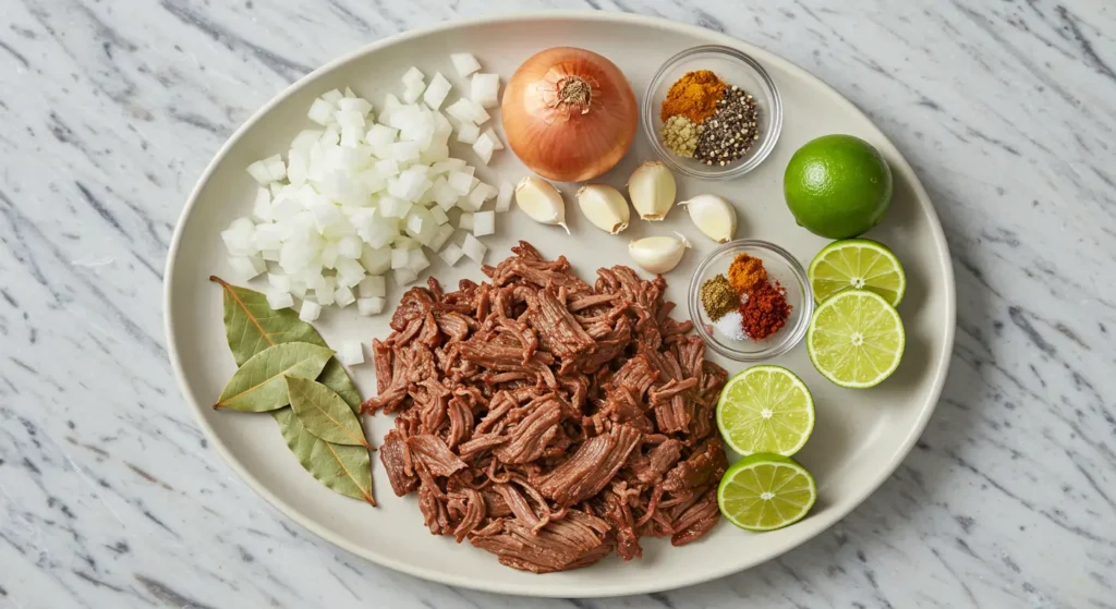 ingrdients mexican shredded beef