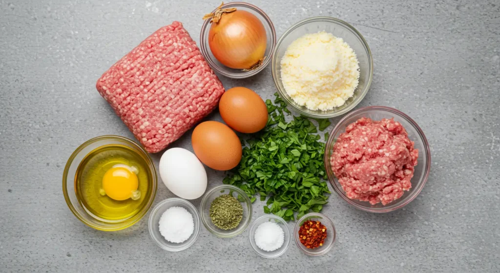 ingredients for meatballs recipe without breadcrumbs