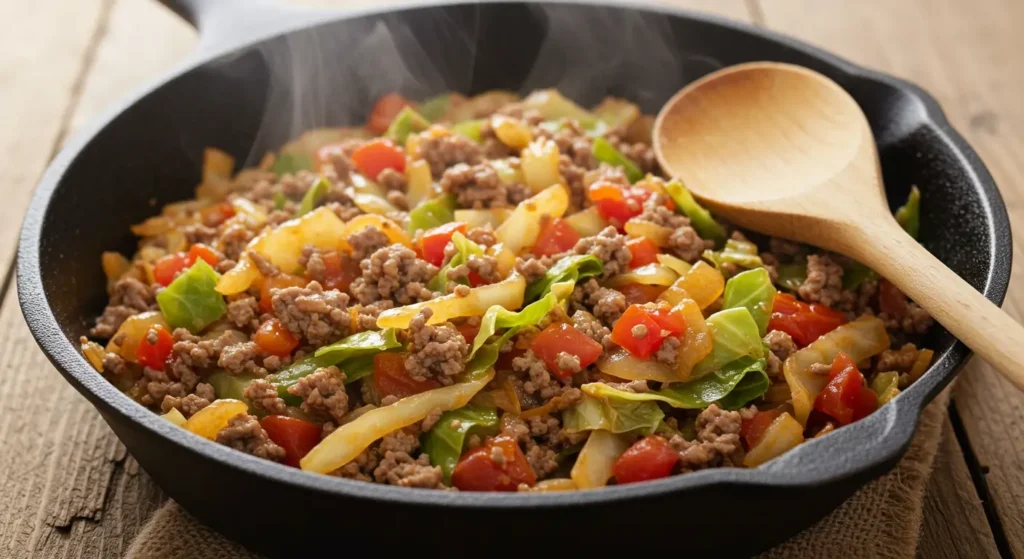 Ground Beef and Cabbage