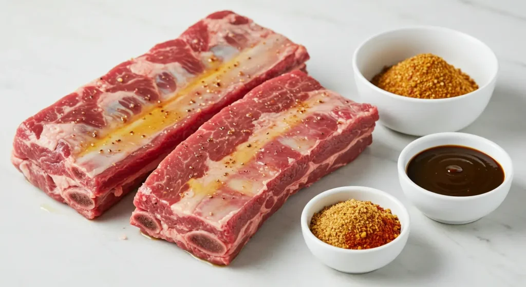 Oven-Baked Boneless Beef Ribs ingredients