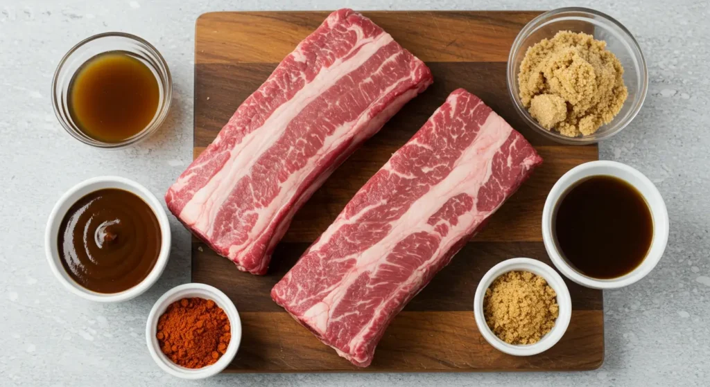 Slow Cooker Boneless Beef Ribs ingredients