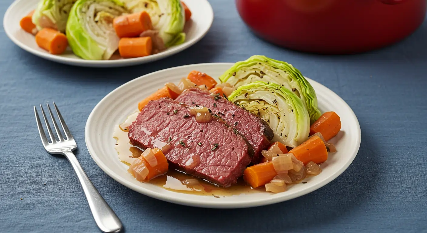 Dutch Oven Corned Beef and Cabbage