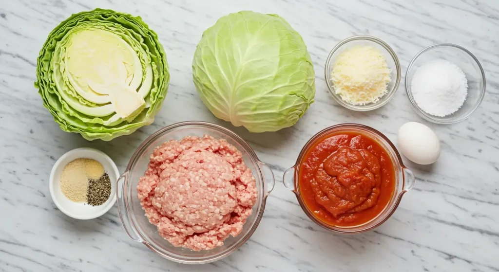 ingredients Low-Carb Chicken Cabbage Rolls